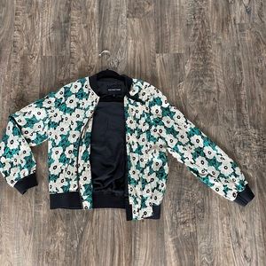 Floral bomber jacket